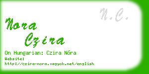 nora czira business card